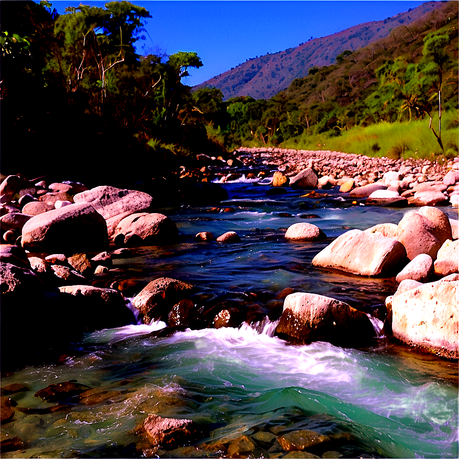 Rock Hopping River Crossing Png Evt71