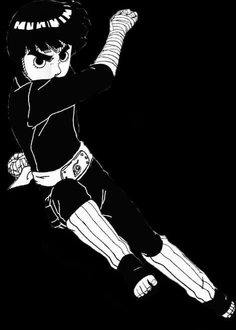 Rock Lee Action Pose