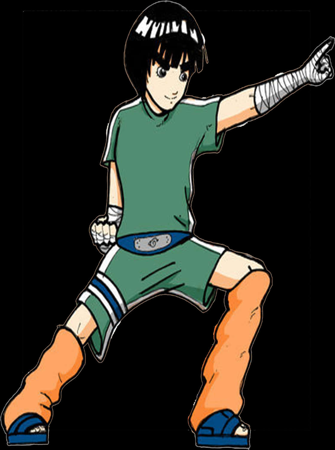 Rock Lee Action Pose