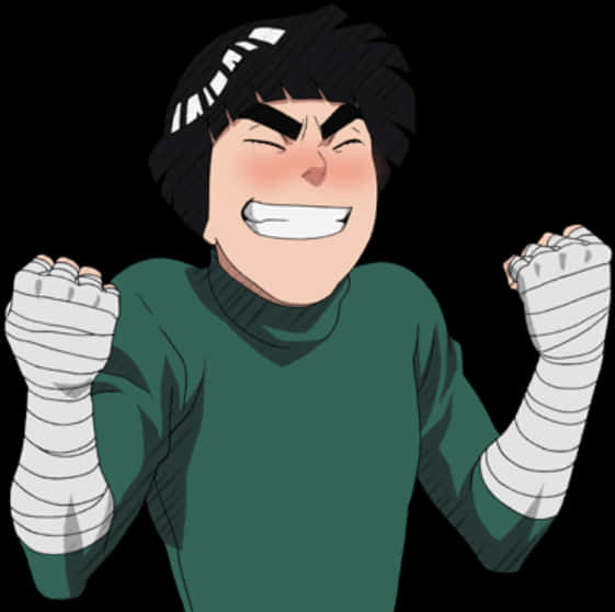 Rock Lee Determined Expression