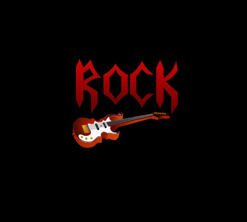 Rock Music Guitar Graphic