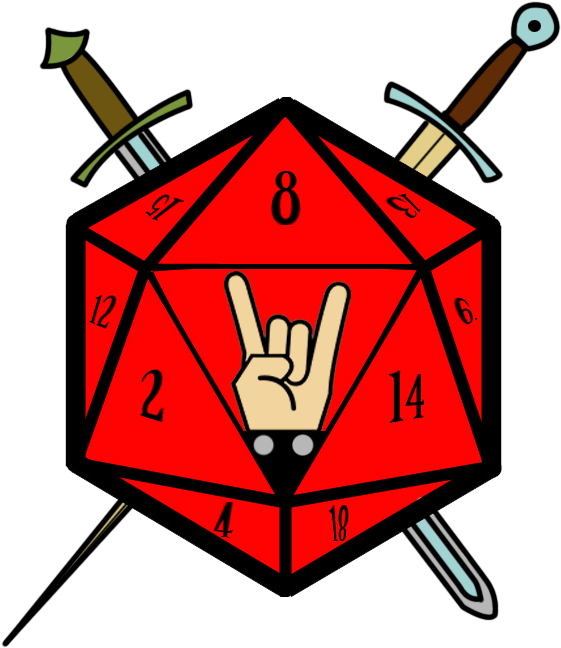 Rockand Roll D20 Dice