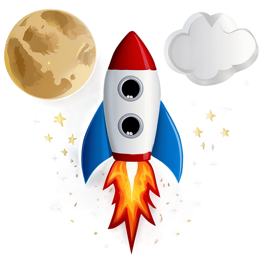 Rocket In Space Clipart Png Gxt