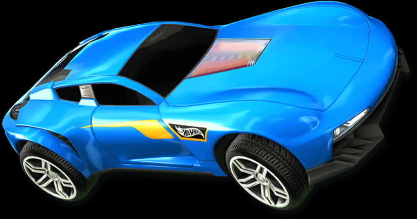 Rocket League Blue Car Render