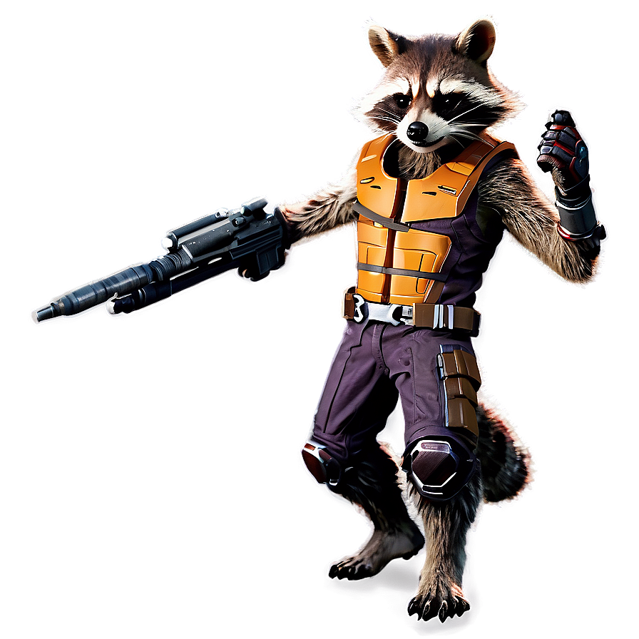 Rocket Raccoon Armed Png 06282024