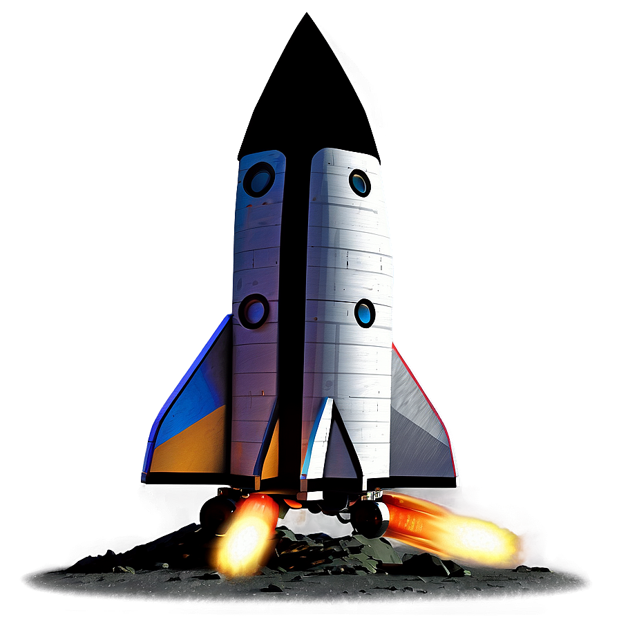 Rocketship At Night Png 7