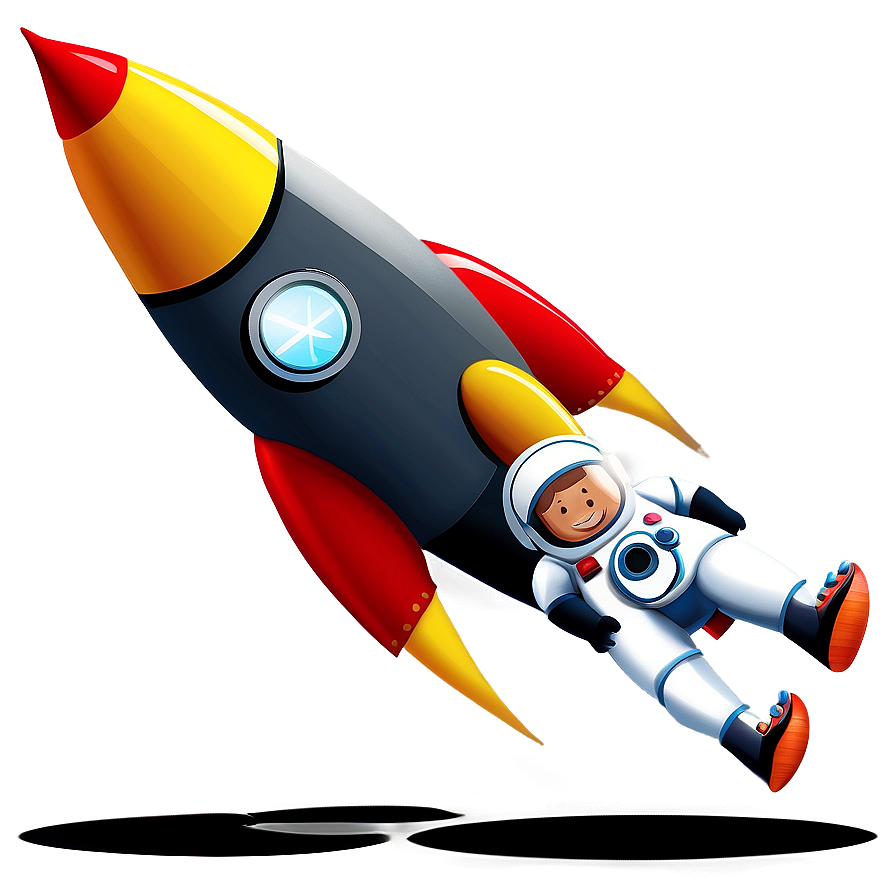 Rocketship With Astronauts Png Xlb56