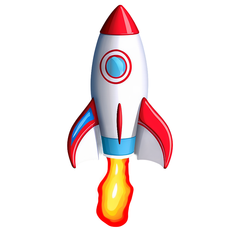 Rocketship With Flames Png Brq21