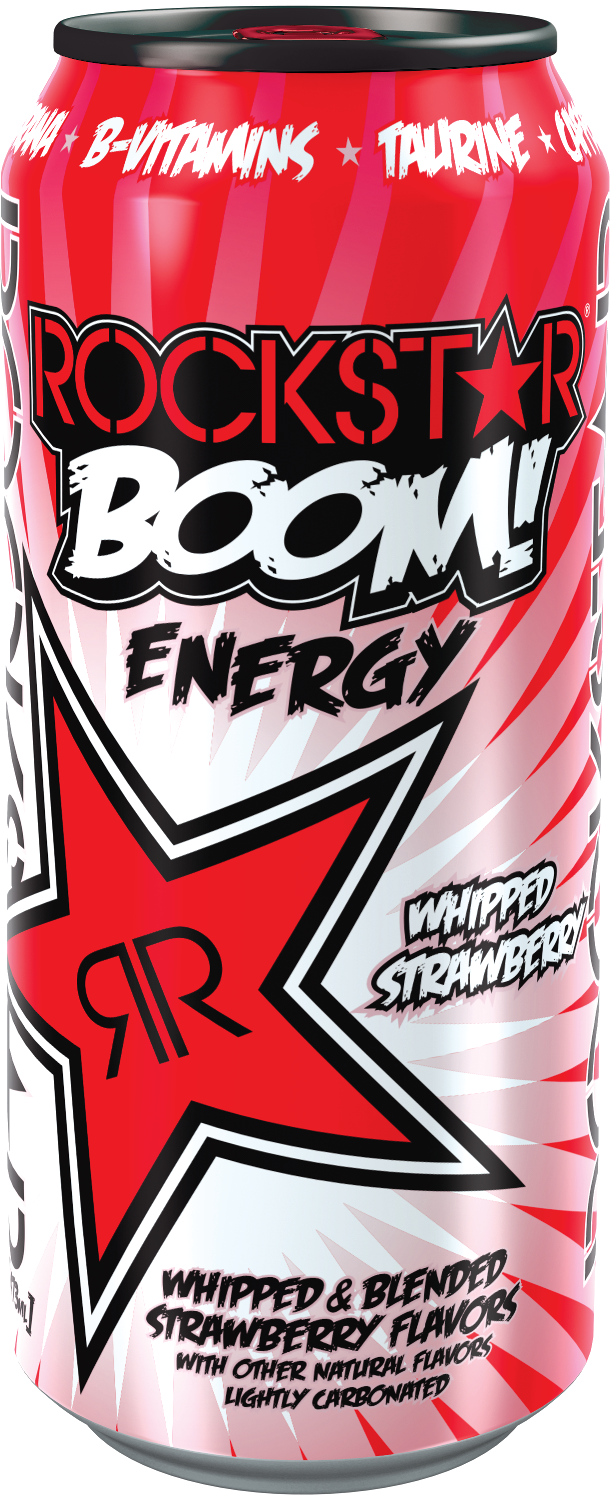 Rockstar Boom Energy Drink Whipped Strawberry