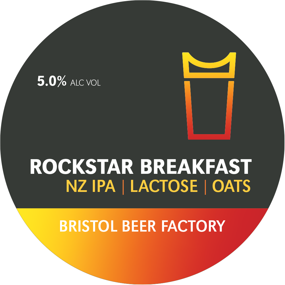 Rockstar Breakfast N Z I P A Beer Label