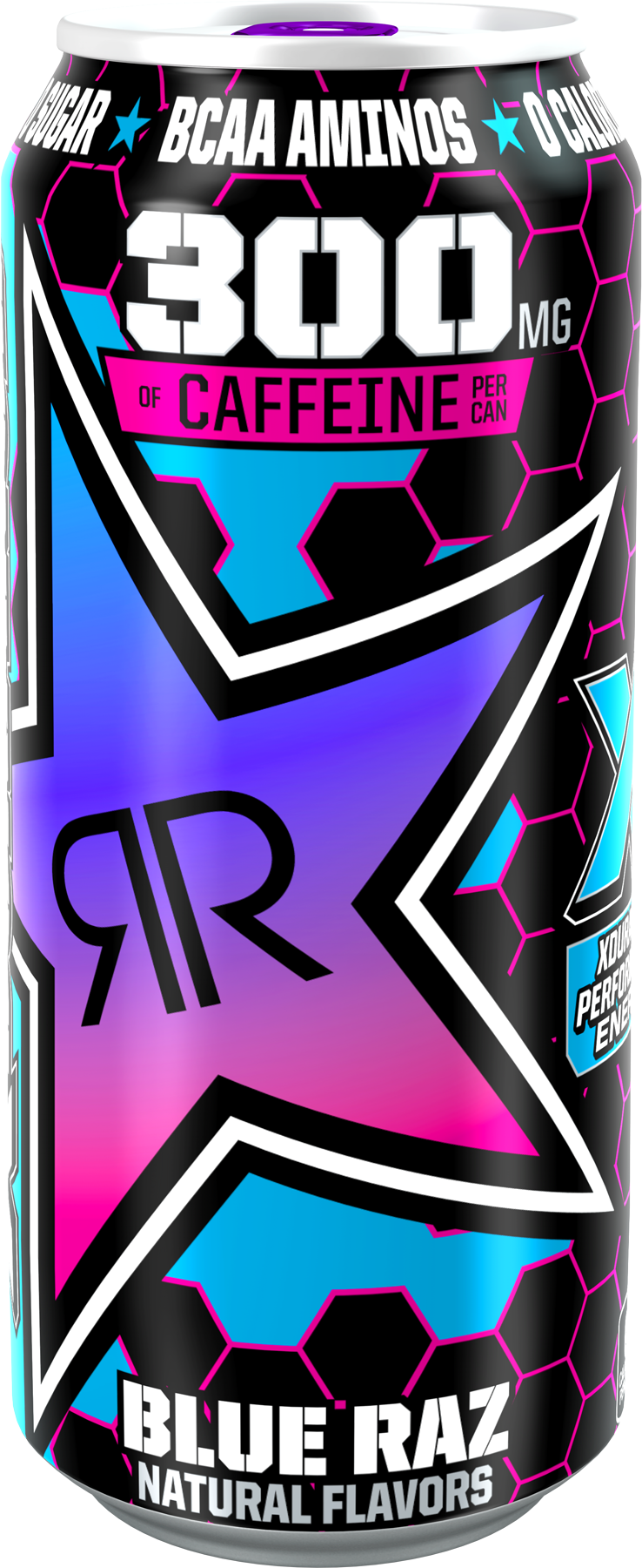 Rockstar Energy Drink Blue Raz Can
