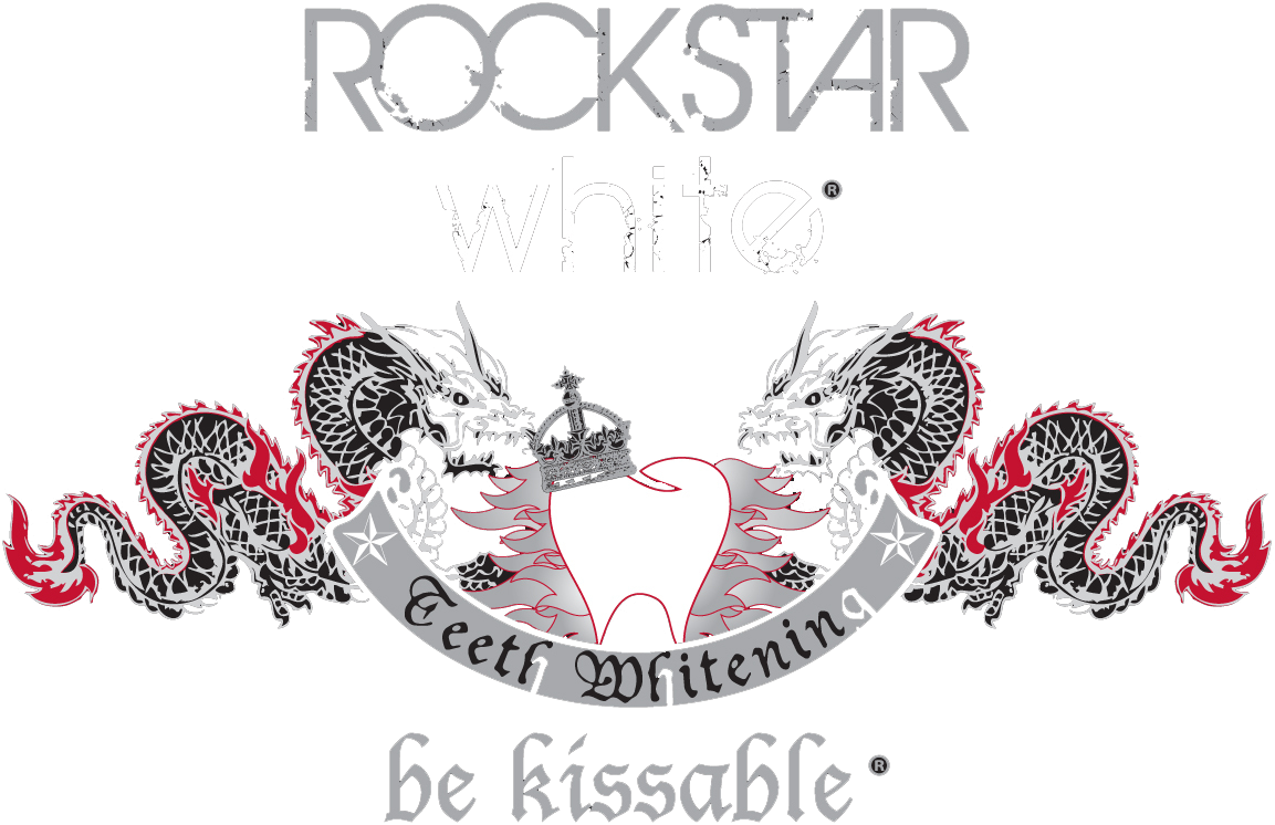 Rockstar White Teeth Whitening Logo