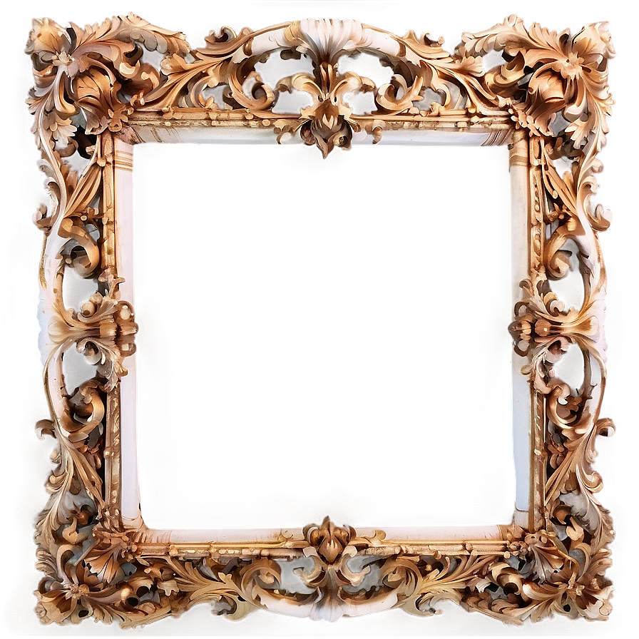 Rococo Ornate Frame Png Wvd17