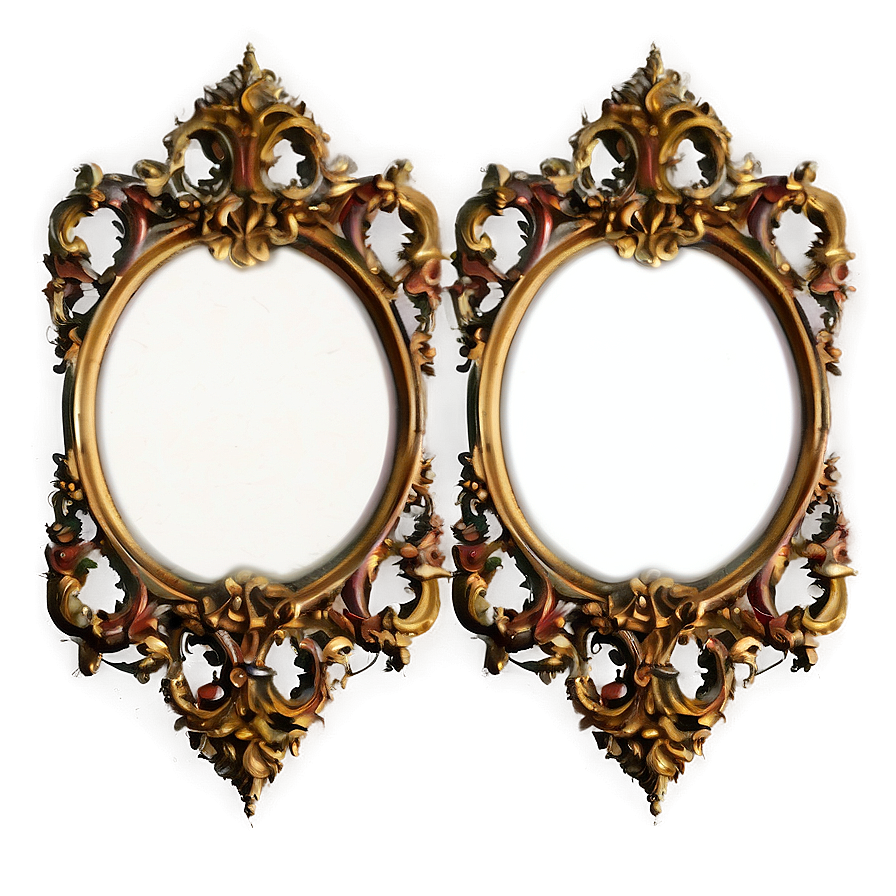 Rococo Ornate Frame Png Yff58