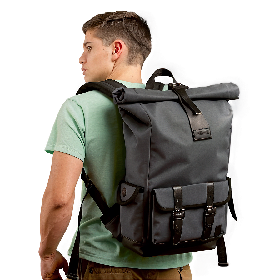 Roll Top Backpack Png Ggb