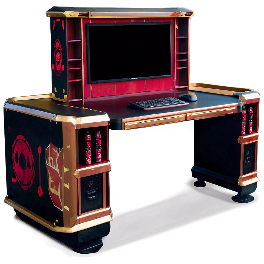 Roll-top Gaming Desk Png 06212024