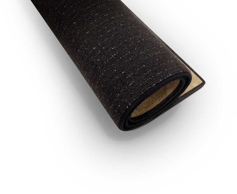 Rolled Black Carpet Texture