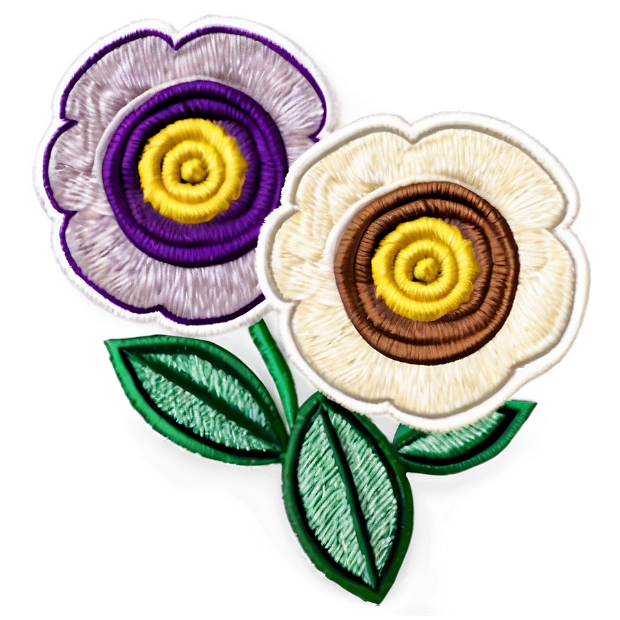 Rolled Flower Embroidery Template Png Nyd35