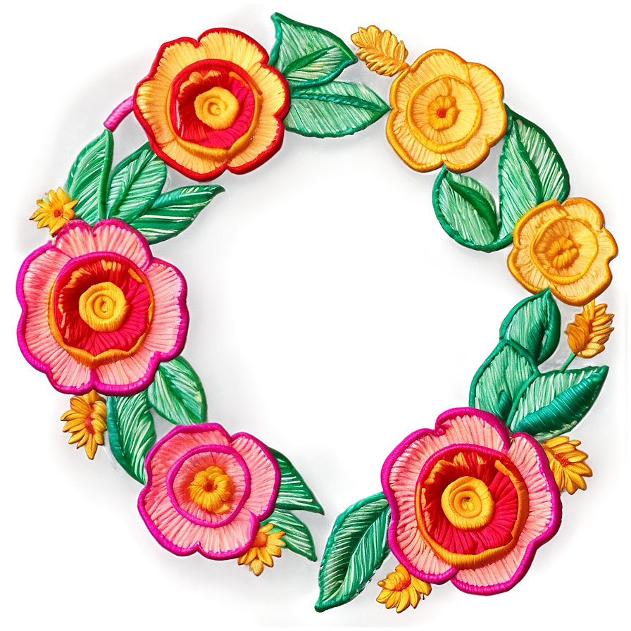 Rolled Flower Embroidery Template Png Qds44