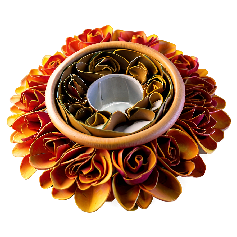 Rolled Flower Lampshade Enhancement Png 9