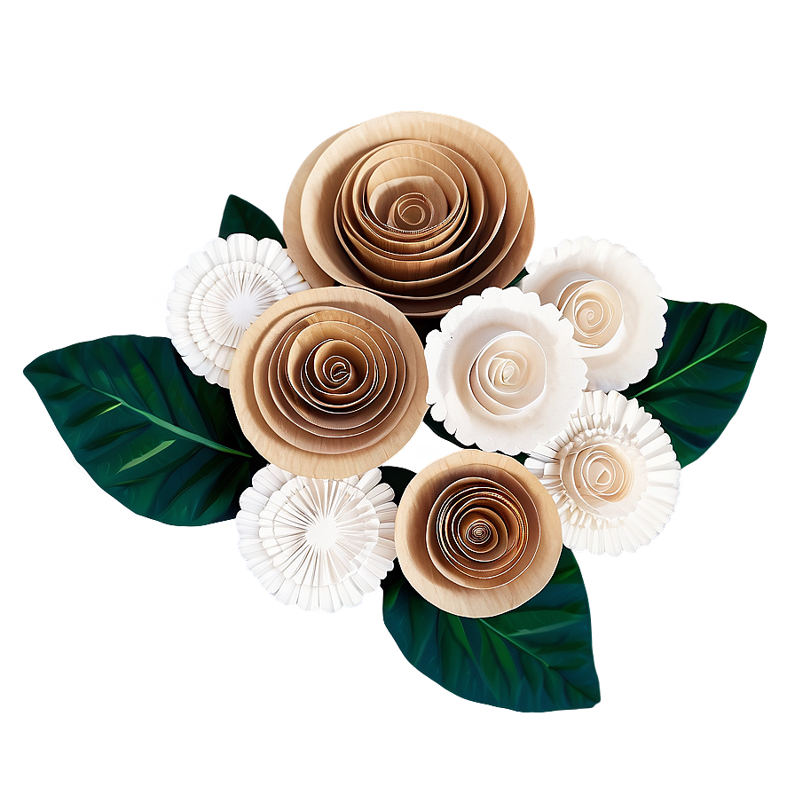 Rolled Flower Wedding Decor Png Uwv61