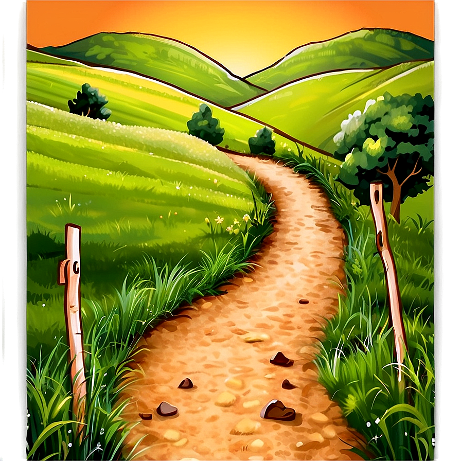 Rolling Hills Path Png 47