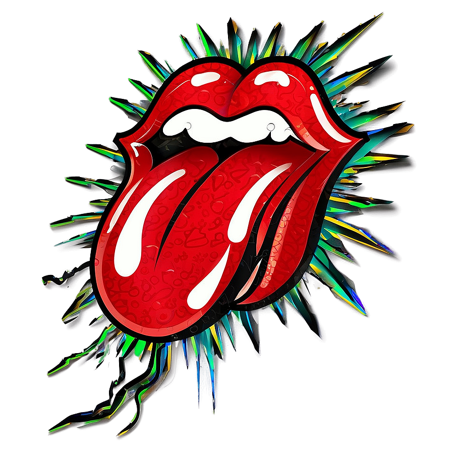 Rolling Stones Tongue Emblem Png Bvp28