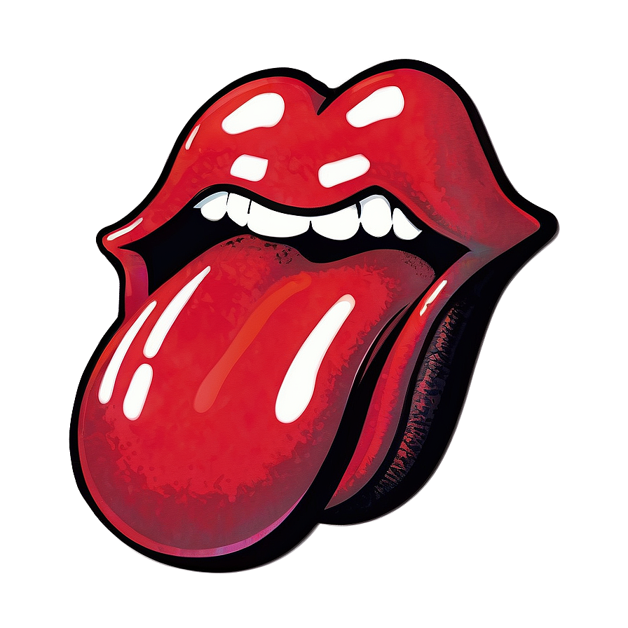 Rolling Stones Tongue Merch Design Png Cnm93