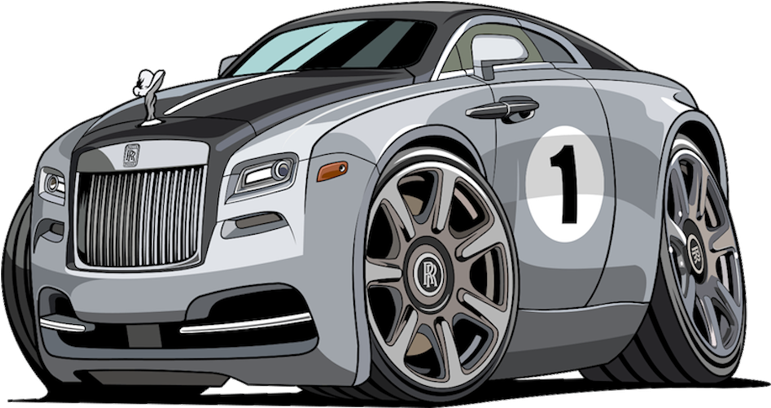 Rolls Royce Wraith Racing Concept Illustration