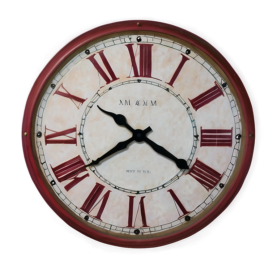 Roman Numerals Wall Clock Png Jtk44