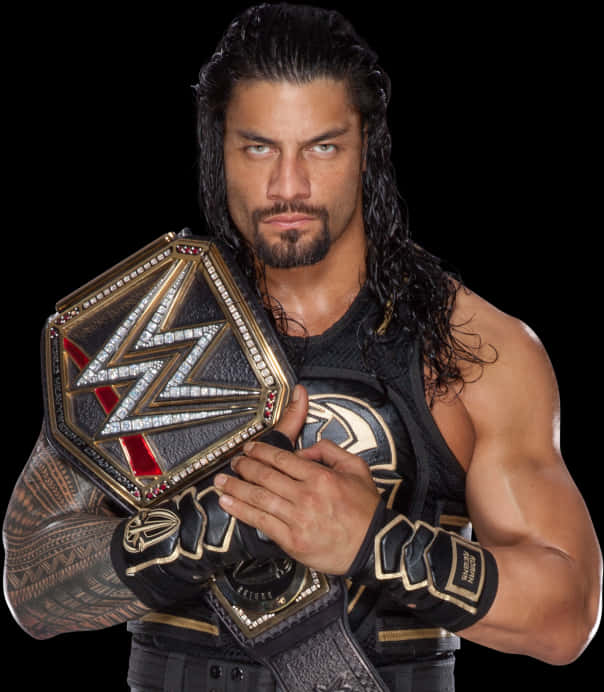 Roman Reigns W W E Champion Portrait