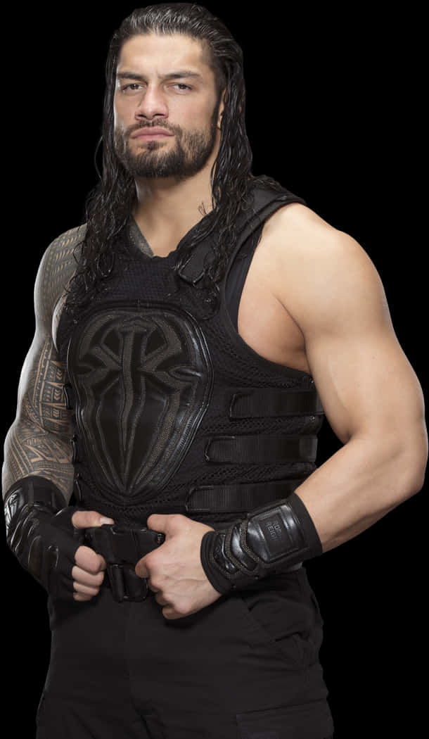 Roman Reigns Wrestler Portrait