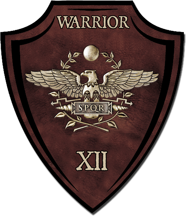 Roman_ Warrior_ Shield_ S P Q R_ X I I