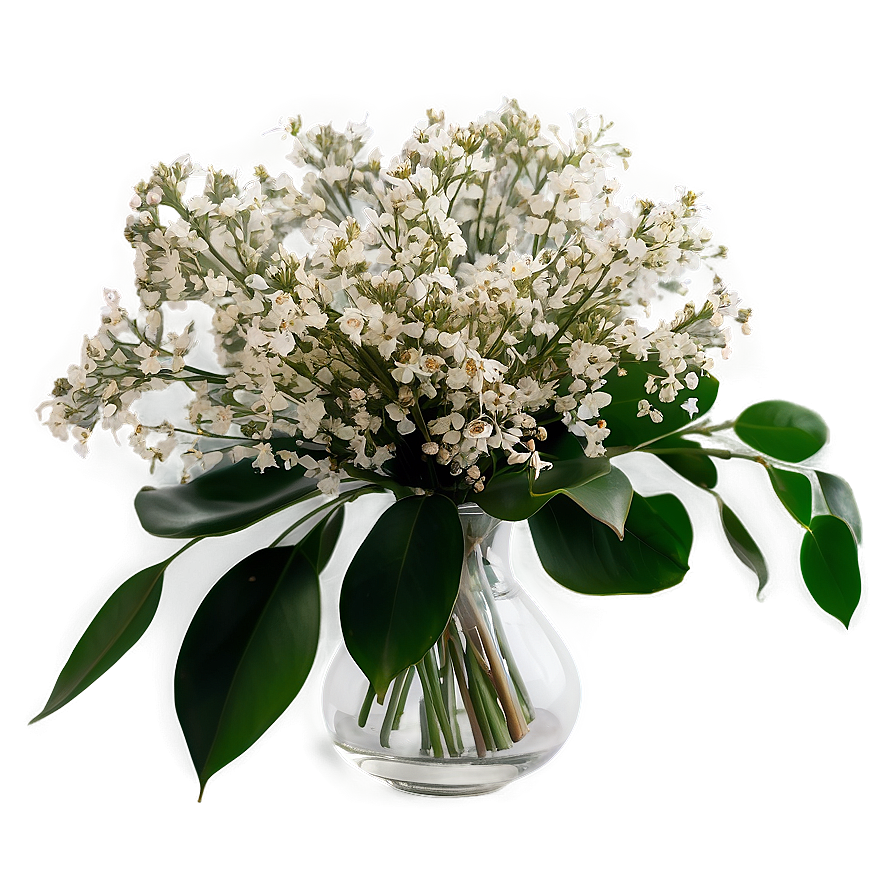 Romantic Baby's Breath Centerpiece Png 95