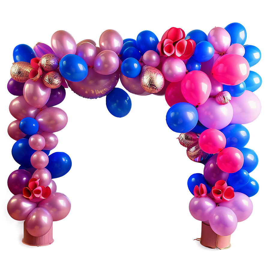 Romantic Balloon Garland Setups Png 06282024