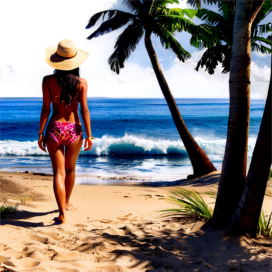 Romantic Beach Walk Png Pny16