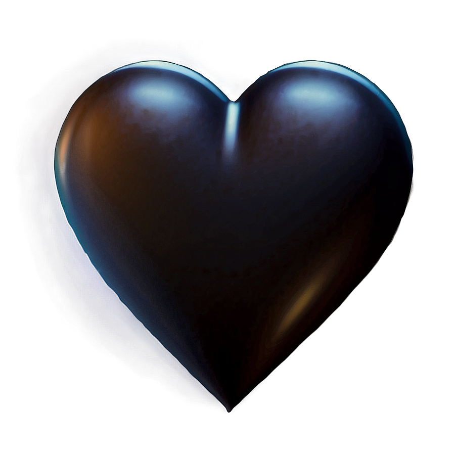 Romantic Black Heart Png 83