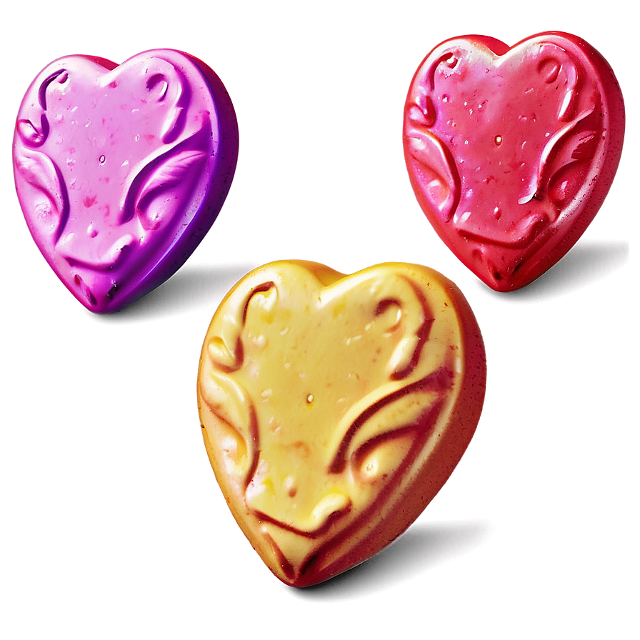 Romantic Candy Hearts Png Tsi9