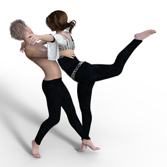 Romantic Couple Dance Pose