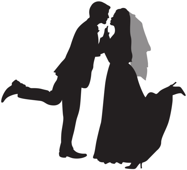 Romantic Couple Silhouette Love Pose