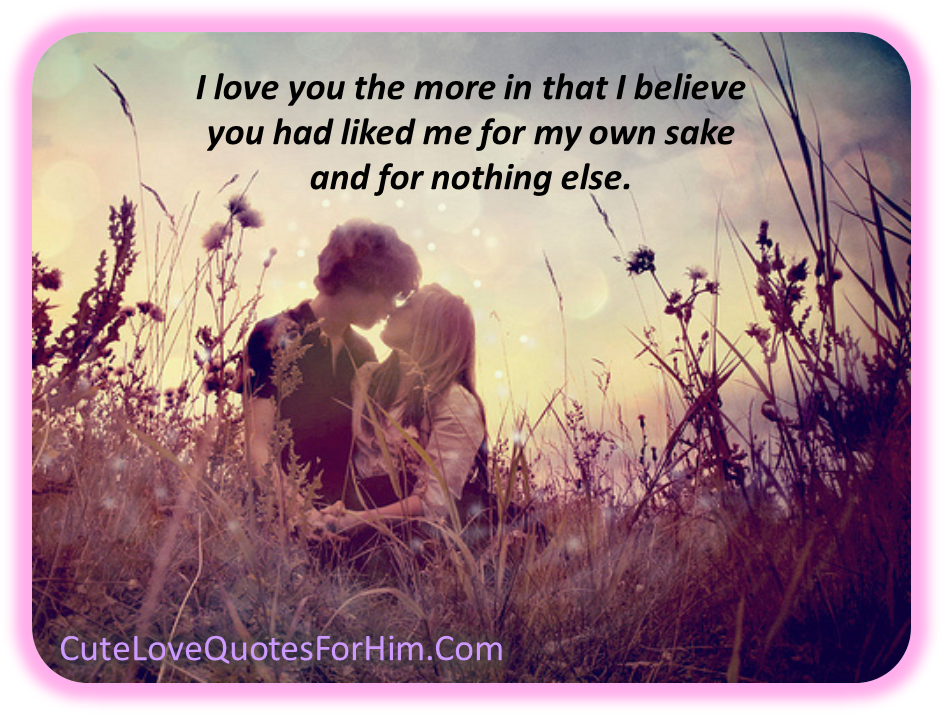 Romantic Couple Sunset Love Quote