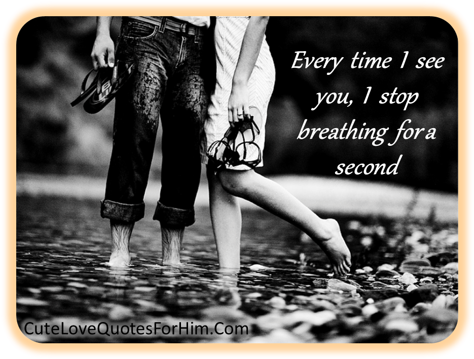 Romantic Couple Wading Water Quote