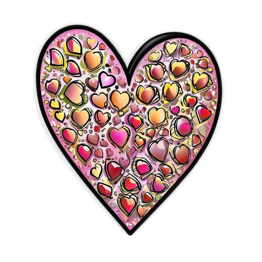 Romantic Doodle Heart Png 95