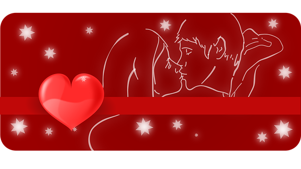 Romantic Embrace Valentine Background