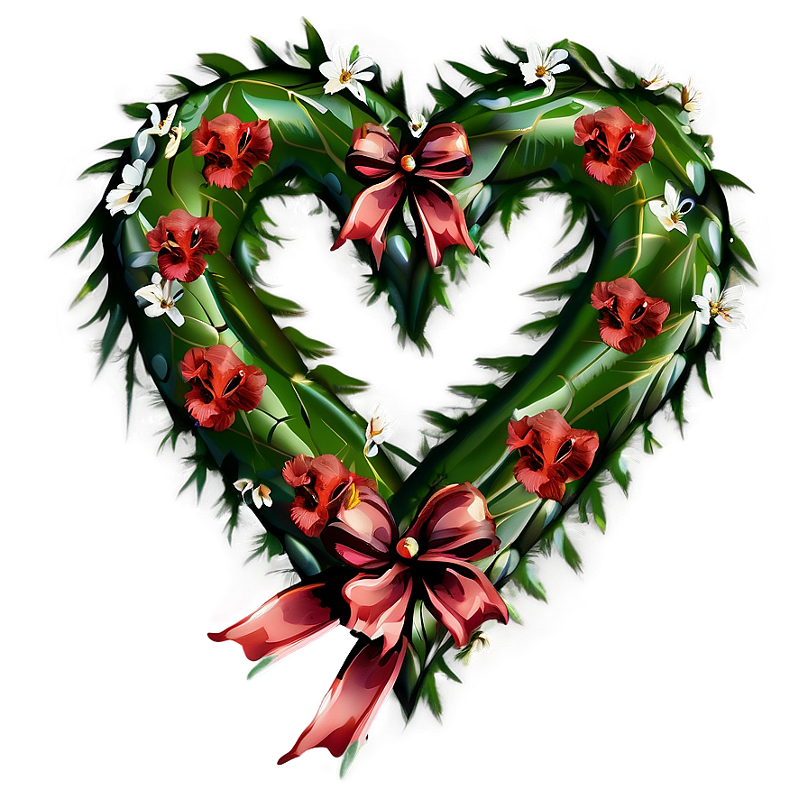 Romantic Floral Heart Png 76