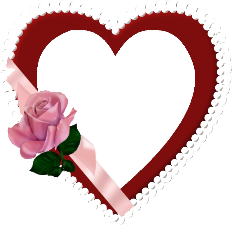 Romantic Heart Framewith Rose.png