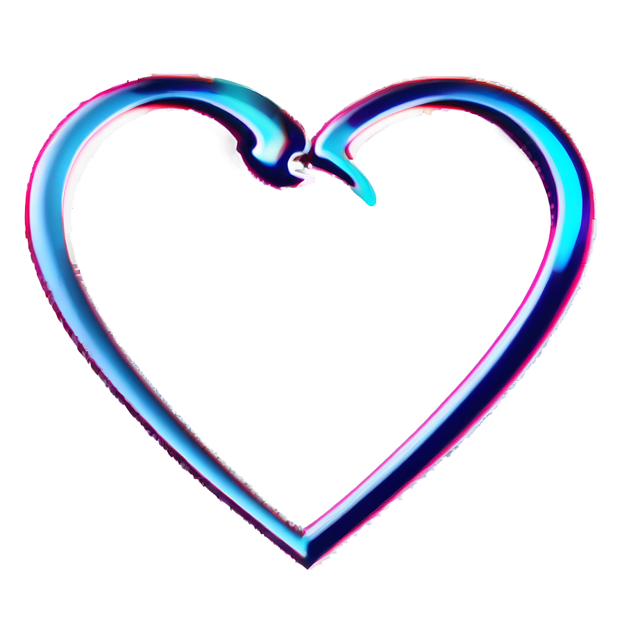 Romantic Heart Outline Png Fjs13