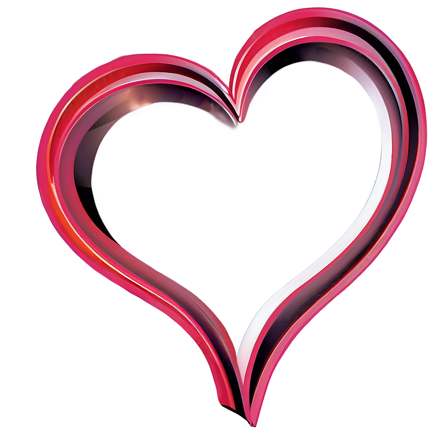 Romantic Heart Outline Png Ggw16