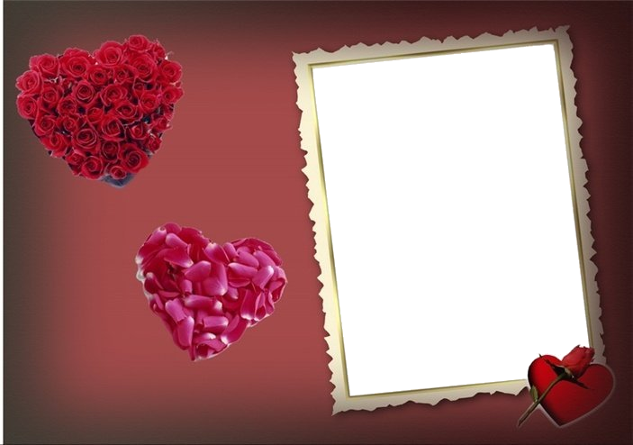 Romantic Hearts Love Frame