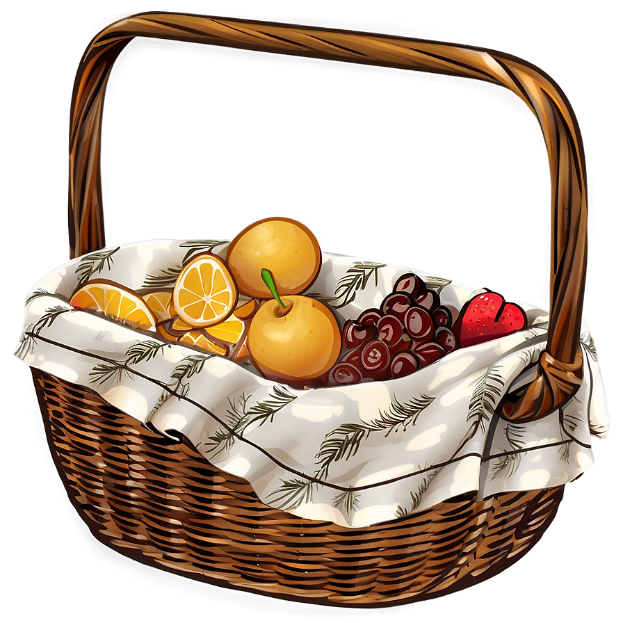 Romantic Picnic Basket Png Ema93